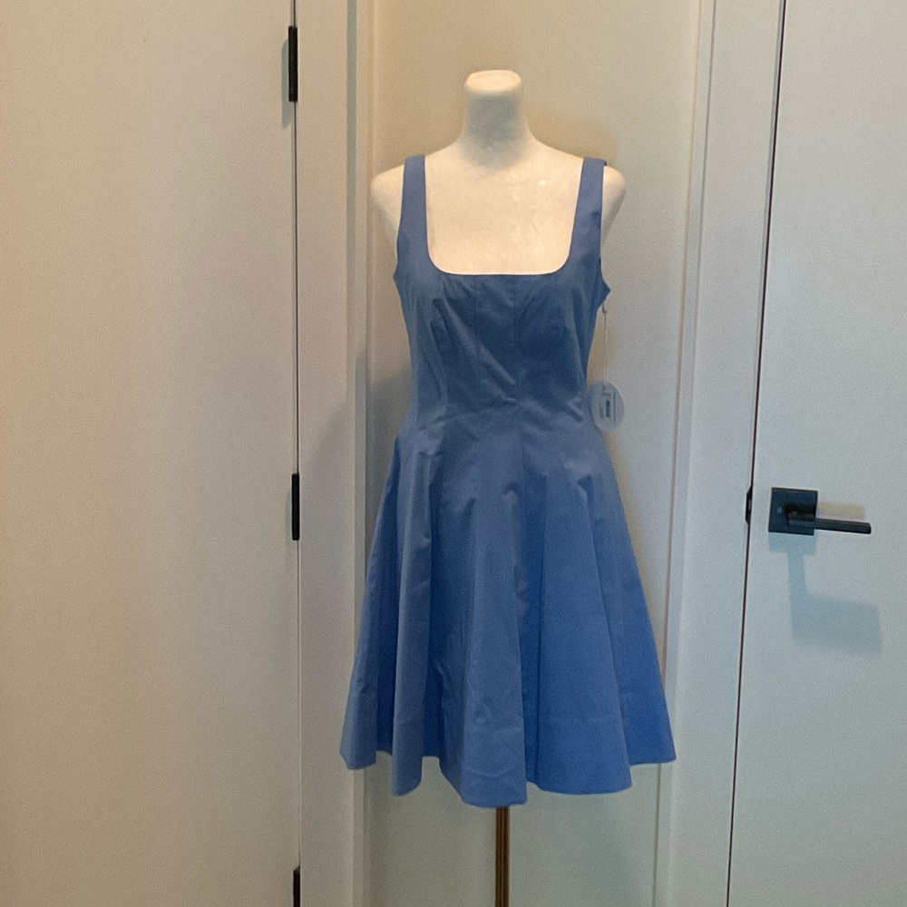 STAUD Blue Mini Dress